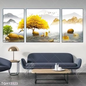 Tranh treo tường phòng khách đẹp, sang trọng và hiện đại