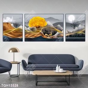 Tranh decor phong cách nội thất tối giản