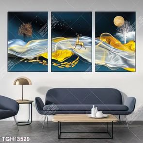 Tranh treo tường 3D đẹp cho phòng khách hiện đại