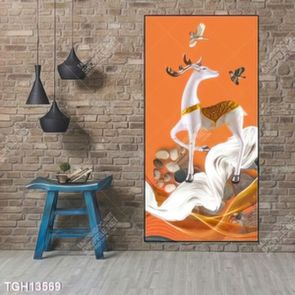 Tranh ghép tôn vẻ đẹp mảng tường trắng