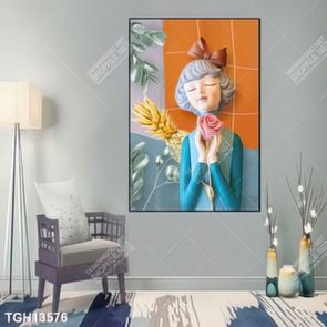 Tranh canvas decor phòng khách đẹp hiện đại
