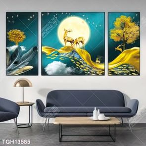 Tranh ghép tráng gương treo trang trí tường