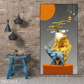 Tranh treo tường 3D đẹp cho phòng khách hiện đại