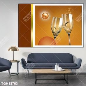 Tranh ghép 3d in vải canvas