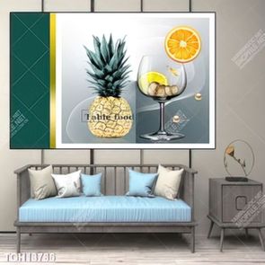 Tranh ghép 3d in vải canvas