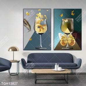 Tranh ghép 3d in vải canvas