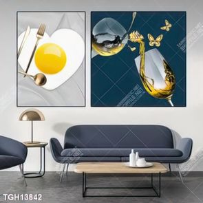 Tranh ghép 3d in vải canvas