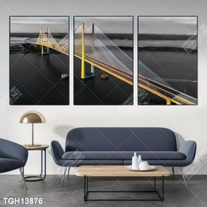 Tranh ghép theo bộ trang trí tường nhà độc đáo