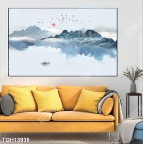 Tranh ghép tôn vẻ đẹp mảng tường trắng