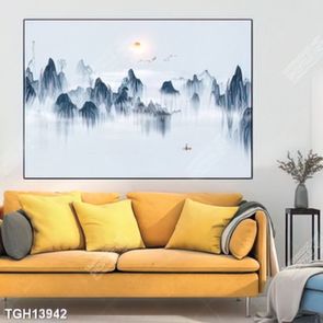 Tranh decor phong cách nội thất tối giản
