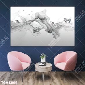 Tranh ghép 3d in vải canvas