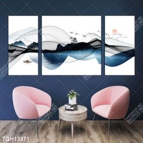 Tranh treo tường ghép bộ nhiều tấm đẹp hiện đại