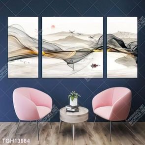 Tranh decor phong cách nội thất tối giản