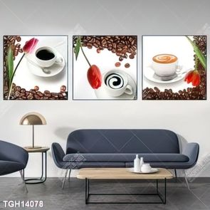 Tranh ghép tôn vẻ đẹp mảng tường trắng