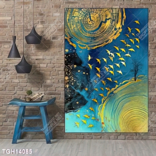 Tranh canvas decor phòng khách đẹp hiện đại
