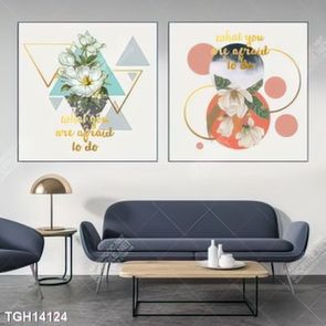 Tranh decor phong cách nội thất tối giản