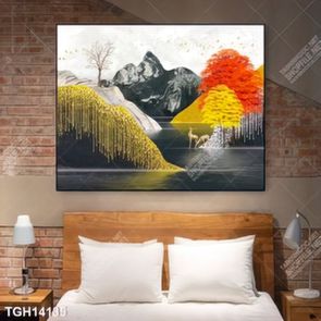 Tranh ghép 3d in vải canvas