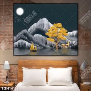 Tranh ghép tráng gương treo trang trí tường