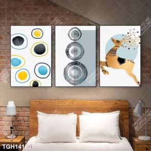 Tranh ghép 3d in vải canvas