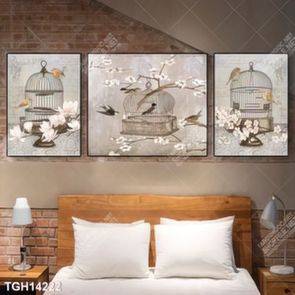 Tranh decor phong cách nội thất tối giản