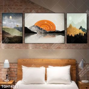 Tranh canvas decor phòng khách đẹp hiện đại