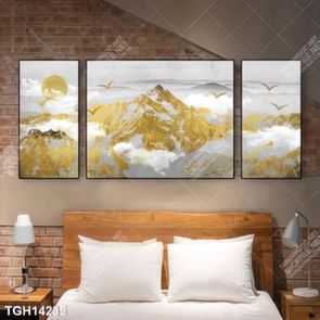 Tranh ghép theo bộ trang trí tường nhà độc đáo