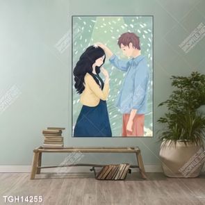 Tranh treo phòng khách đẹp ghép bộ