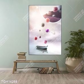Tranh ghép 3d in vải canvas