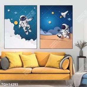 Tranh ghép 3d in vải canvas