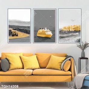 Tranh ghép 3d in vải canvas