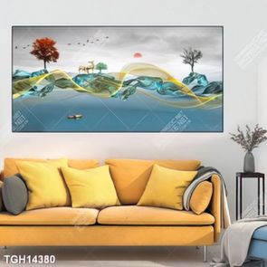 Tranh decor phong cách nội thất tối giản