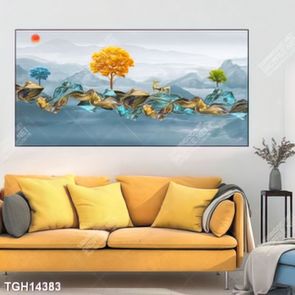Tranh canvas decor phòng khách đẹp hiện đại