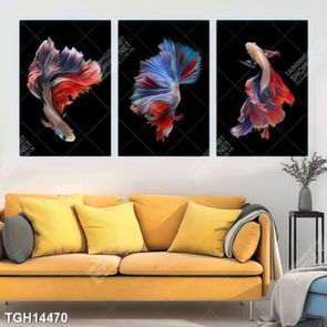 Tranh canvas decor phòng khách đẹp hiện đại