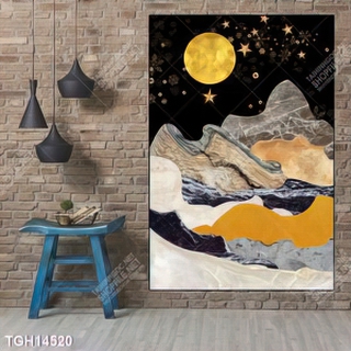 Tranh ghép 3d in vải canvas