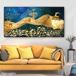 Tranh treo tường 3D đẹp cho phòng khách hiện đại