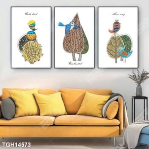 Tranh canvas decor phòng khách đẹp hiện đại