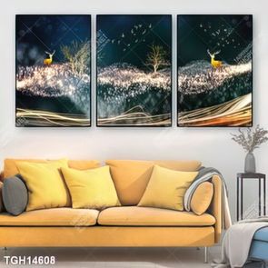 Tranh treo tường 3D đẹp cho phòng khách hiện đại