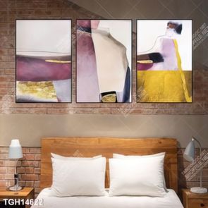 Tranh treo phòng khách đẹp ghép bộ