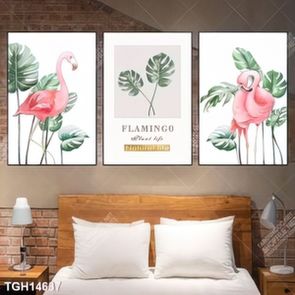Tranh treo phòng khách đẹp ghép bộ