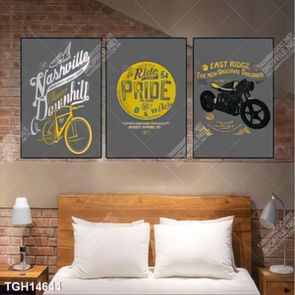 Tranh ghép theo bộ trang trí tường nhà độc đáo