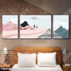 Tranh ghép tráng gương treo trang trí tường