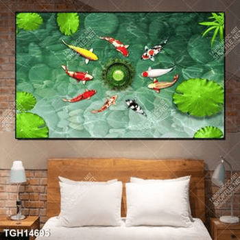 Tranh canvas decor phòng khách đẹp hiện đại