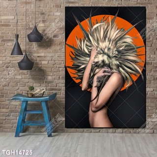 Tranh ghép 3d in vải canvas