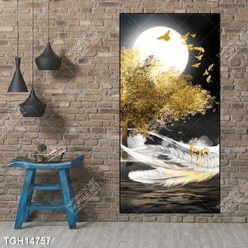 Tranh decor phong cách nội thất tối giản