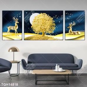 Tranh treo tường 3D đẹp cho phòng khách hiện đại