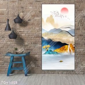 Tranh ghép 3d in vải canvas