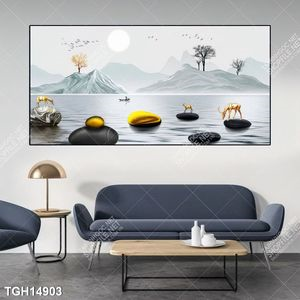 Tranh decor phong cách nội thất tối giản