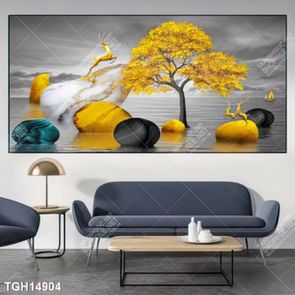 Tranh treo tường 3D đẹp cho phòng khách hiện đại
