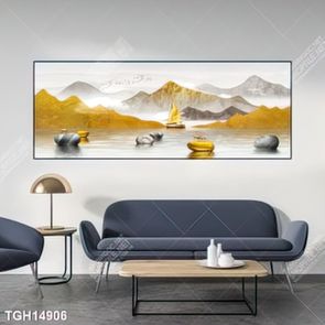 Tranh canvas decor phòng khách đẹp hiện đại