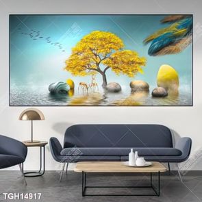 Tranh treo tường ghép bộ nhiều tấm đẹp hiện đại